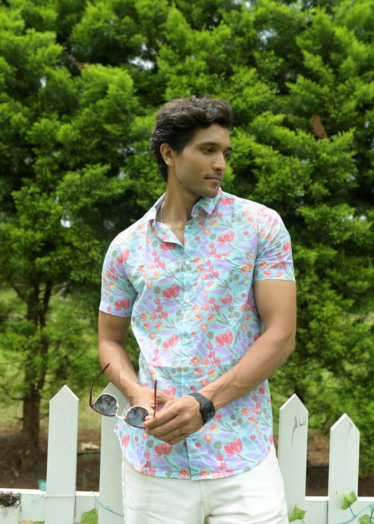 Bluebell Cotton Mens Shirt - Tusok