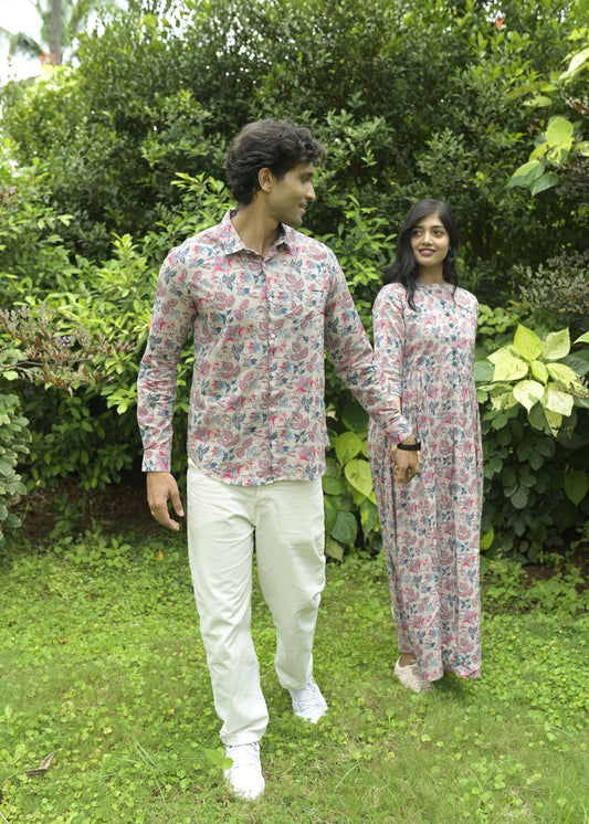 Heritage Couple Matching Shirt and Dress - Tusok