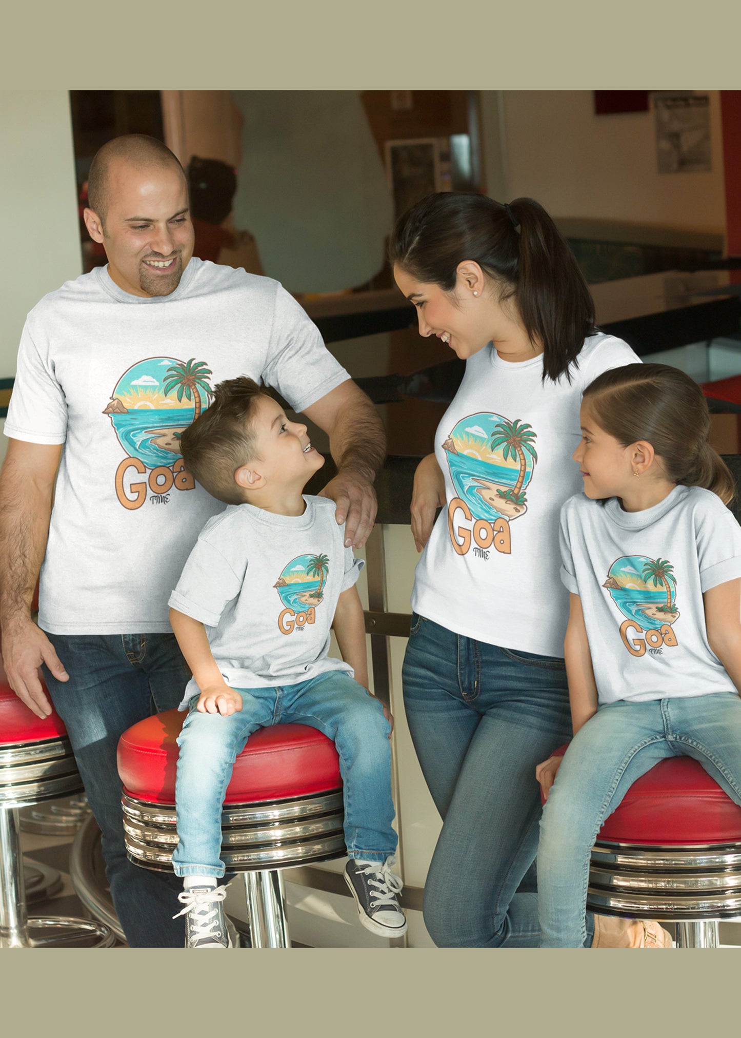 Goa Time White Family Tshirt