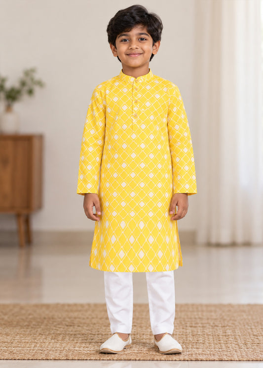 Jharokha Boys Kurta-Pajama Set