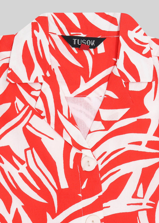 Coral Girls Frock