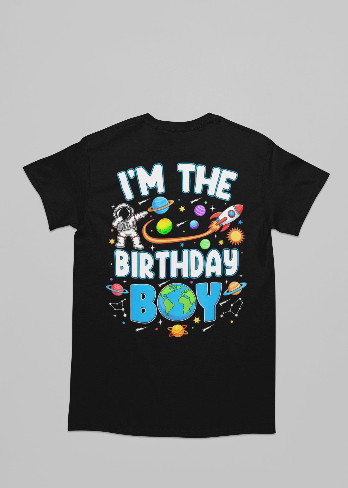 Astronaut Space Planets Birthday Family Tshirt