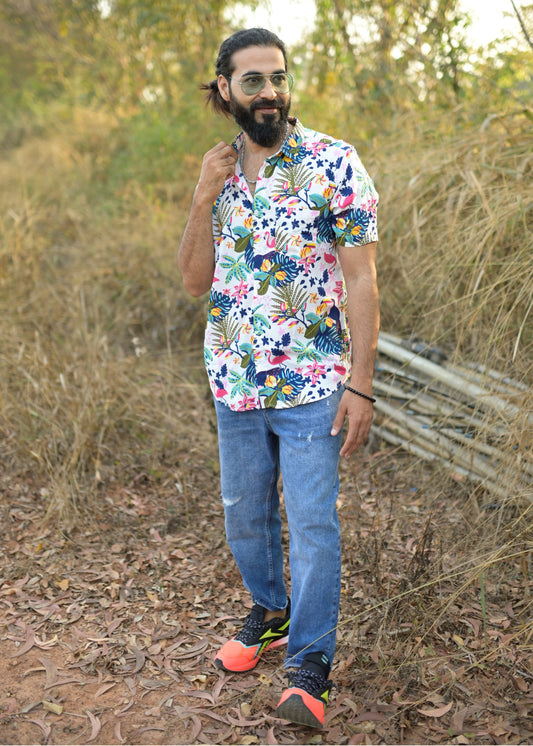 Rock n Roll Couple Matching Shirt and Dress