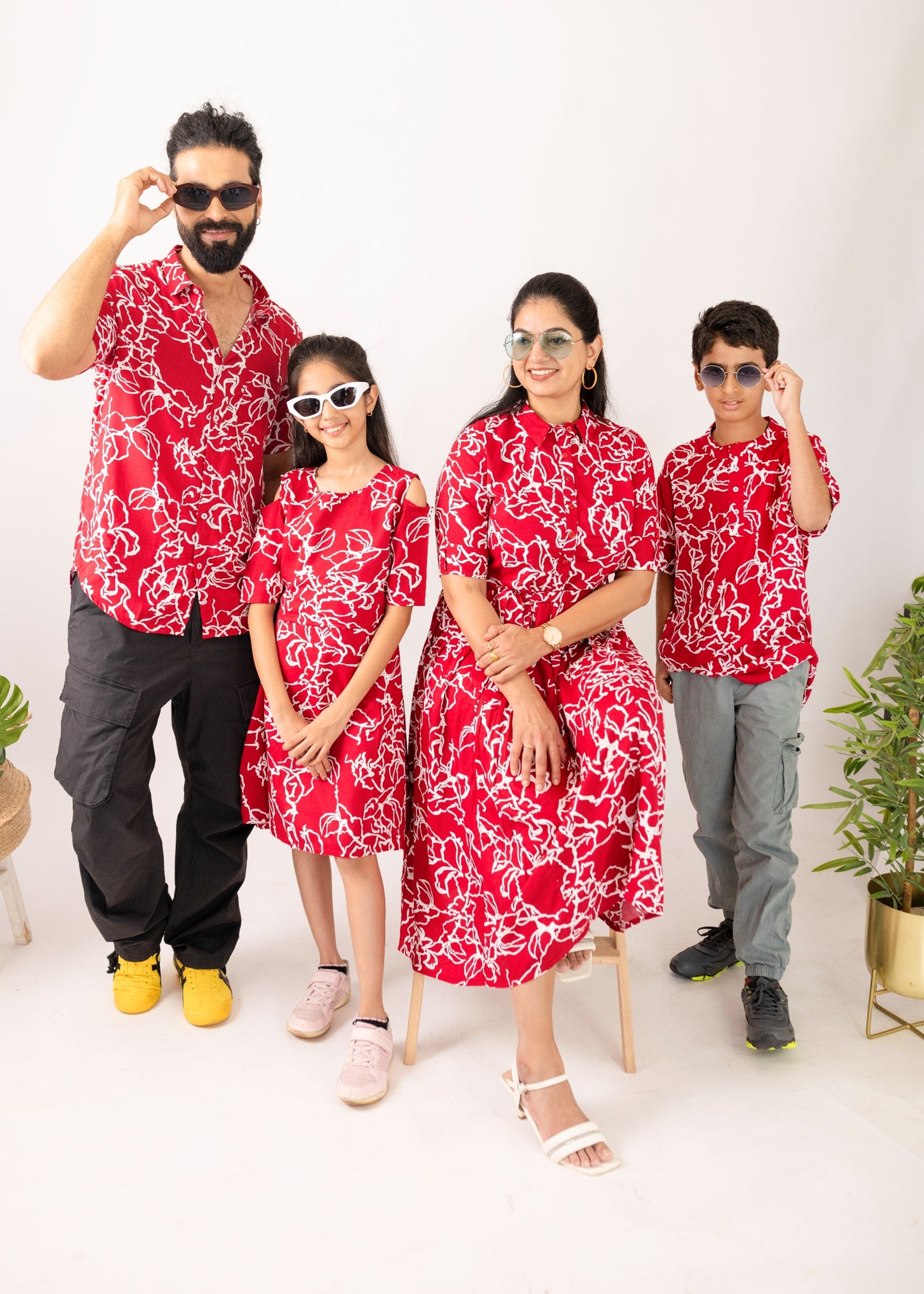 Crimson Family Matching Combo