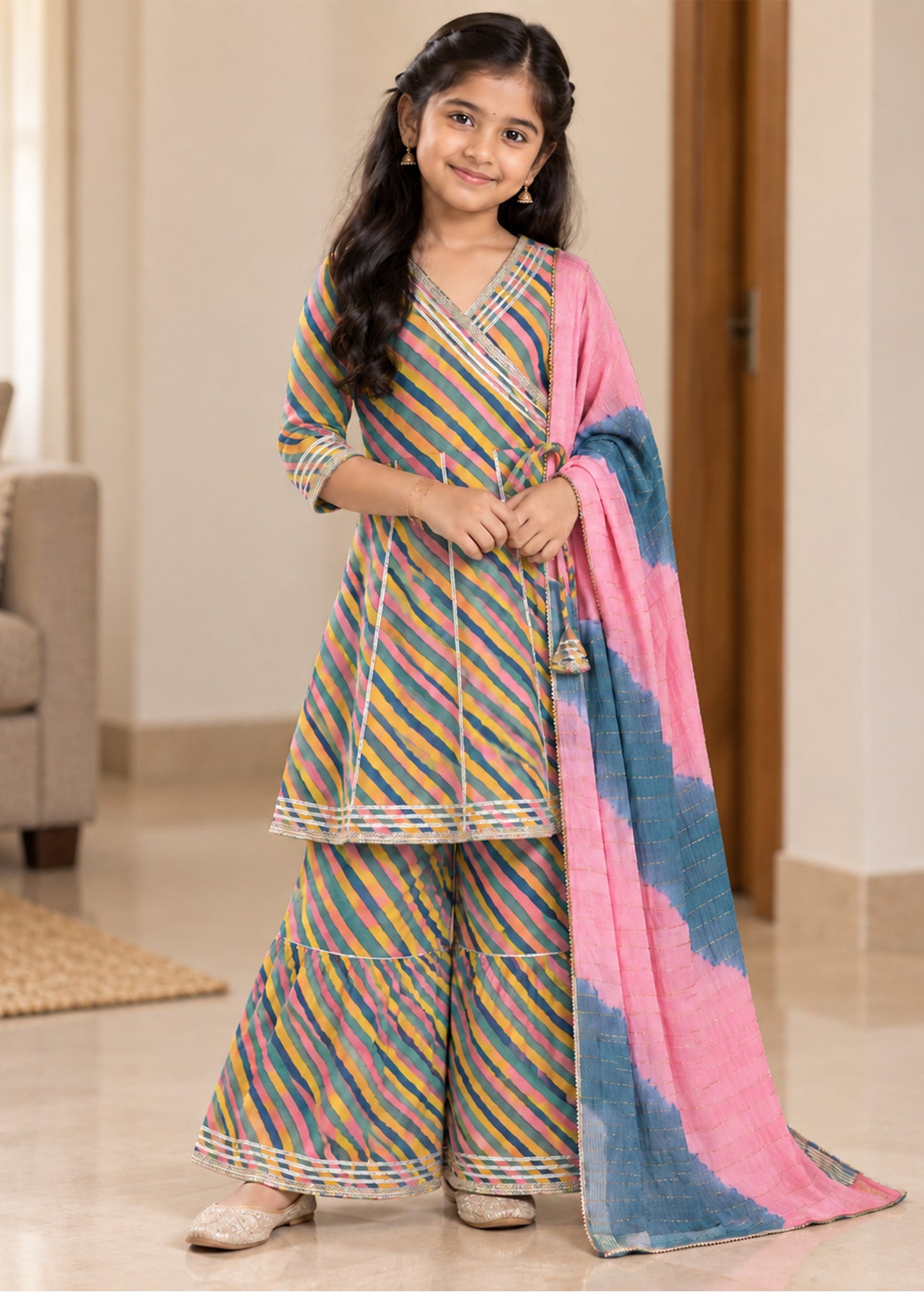 Rangbirangi Ethnic Family Matching Combo