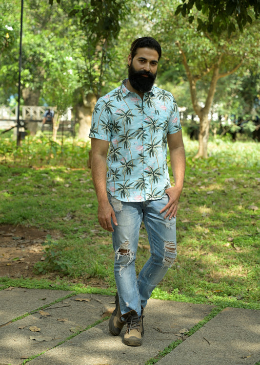 Canvas Couple Matching Shirt and Dress - Tusok