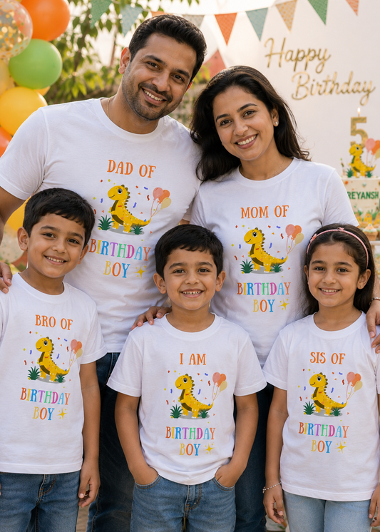 Dinosaur Birthday Family Tshirt