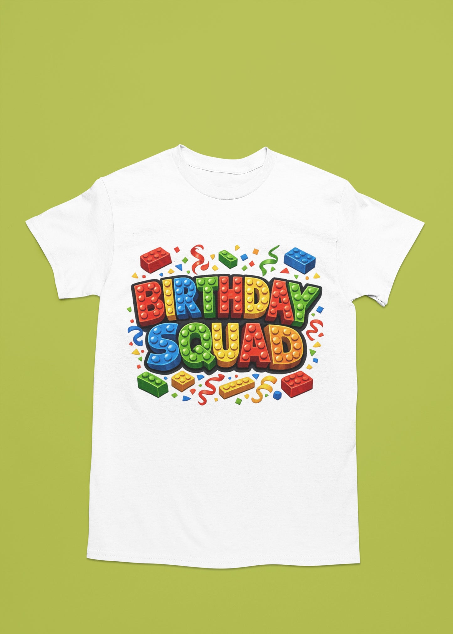 Lego Building Blocks Birthday Family Tshirt