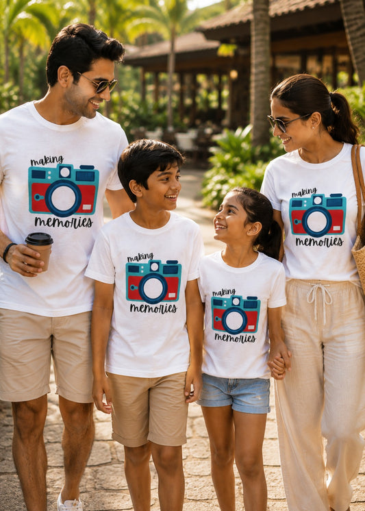 White Making Memories White MAME Family Tshirt