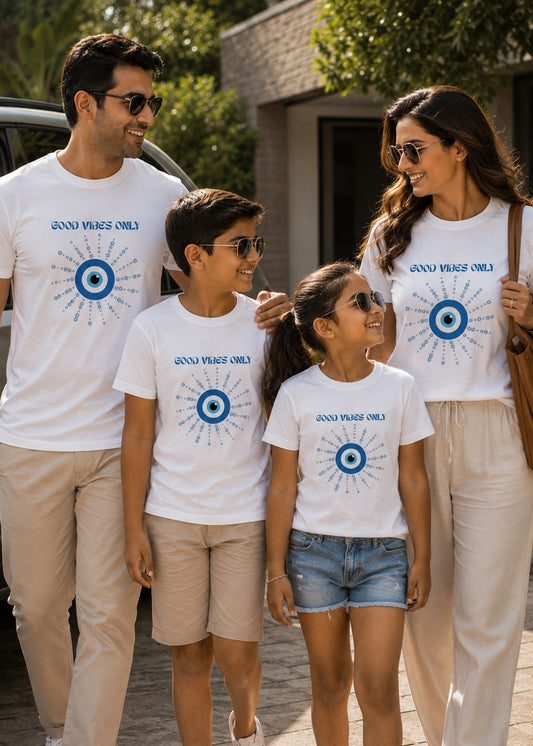 Evil Eye Print Family Tshirt