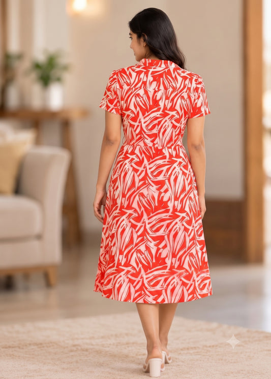 Coral Women Dress