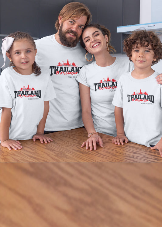Thailand Fun Begins Family Tshirt