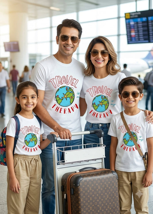 Travel Is My Therapy Family Tshirt