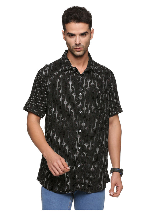 Signal Black Printed Shirt - Tusok