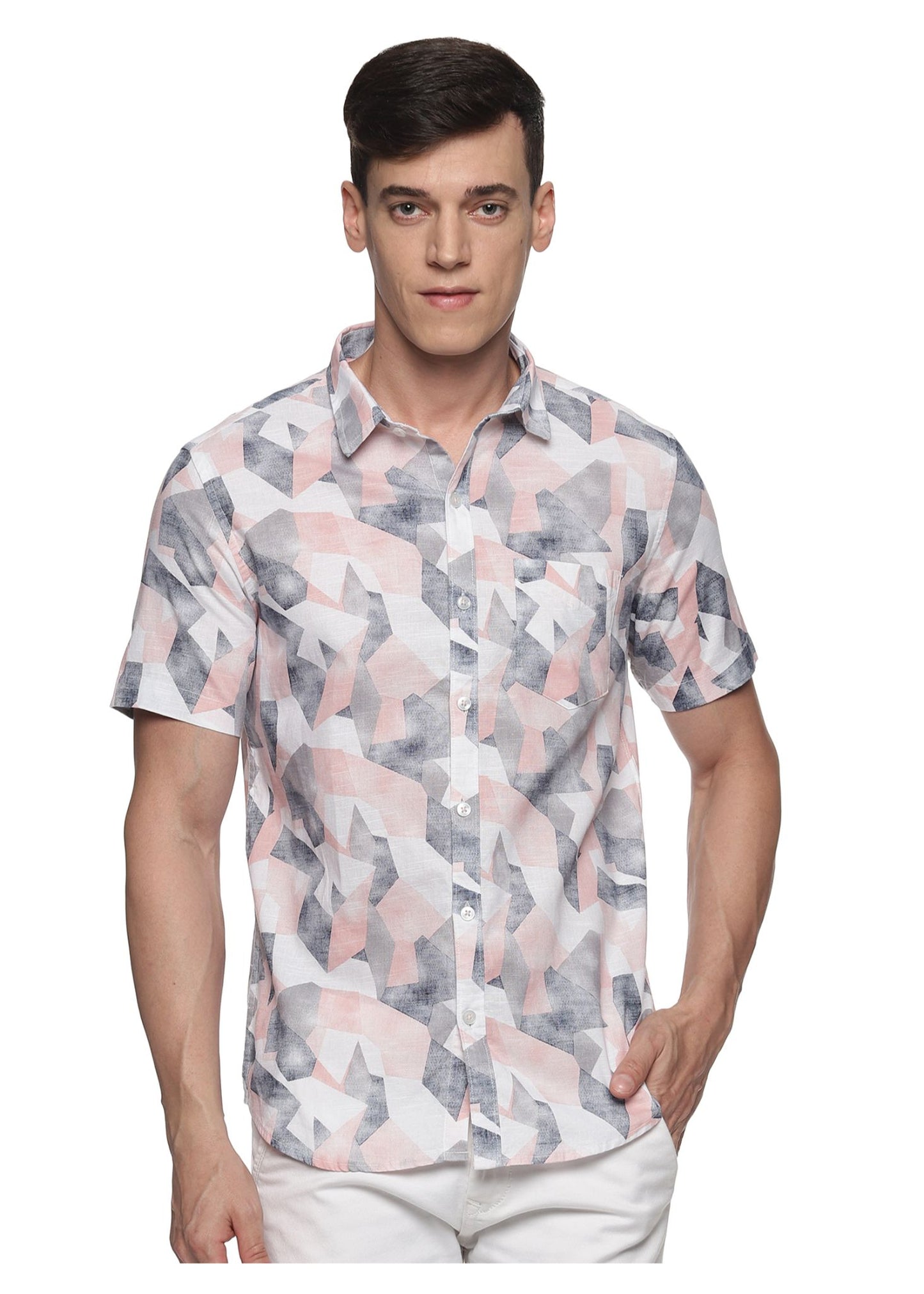 Pink Maze Printed Shirt