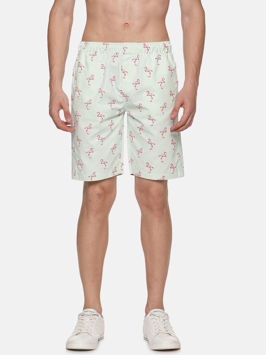 Coastal Men's Flamingo Printed Shorts - Tusok