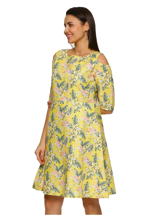 Flamingo and Checks Couple Matching Dress - Tusok