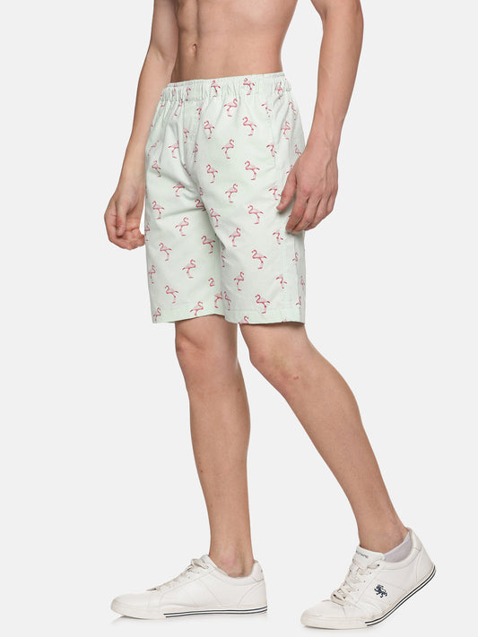 Coastal Men's Flamingo Printed Shorts - Tusok