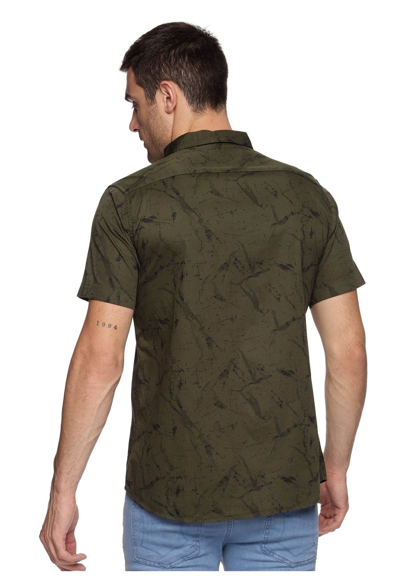 Green Marbel Printed Shirt - Tusok