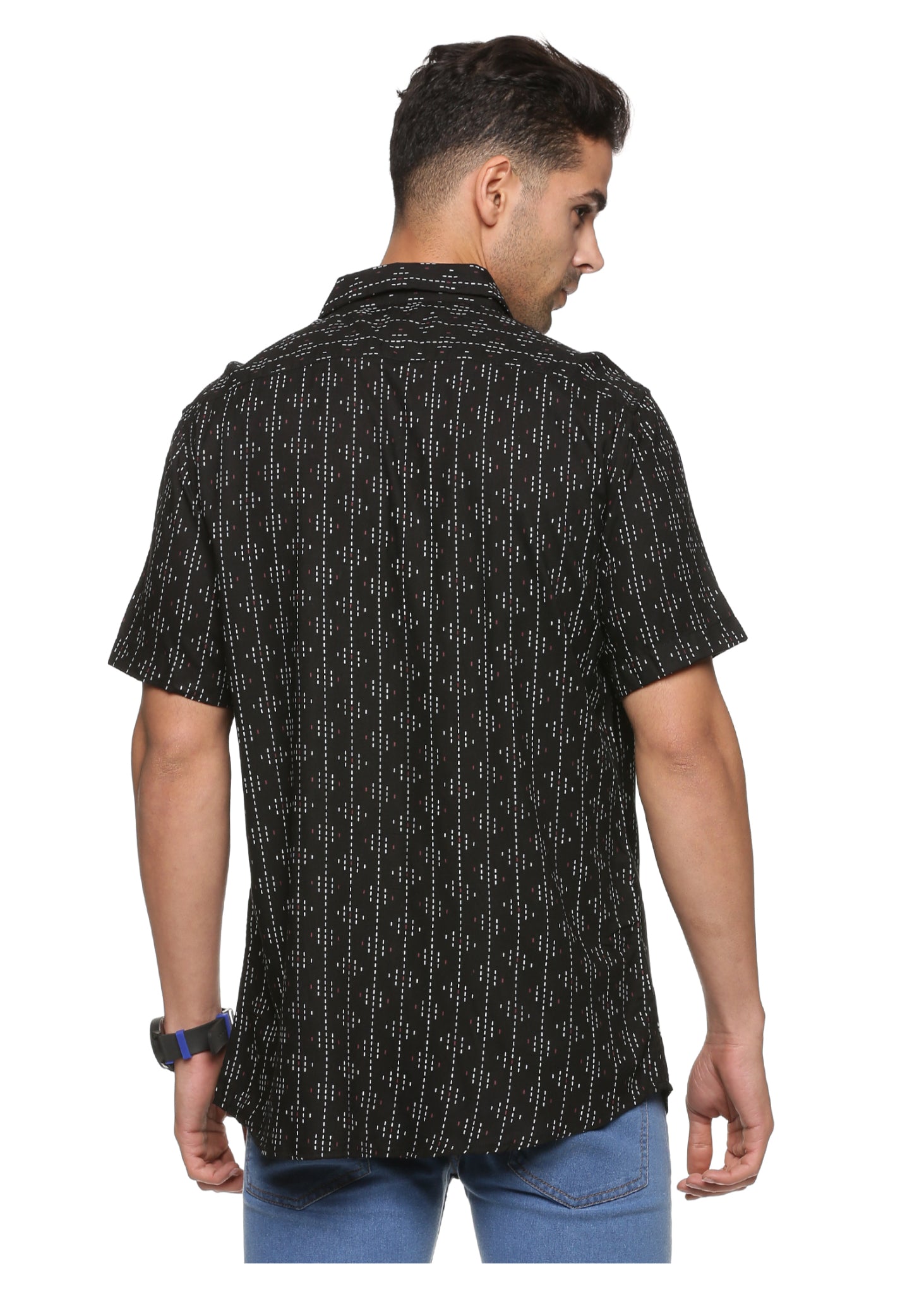 Signal Black Printed Shirt - Tusok