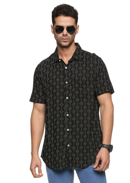 Signal Black Printed Shirt - Tusok