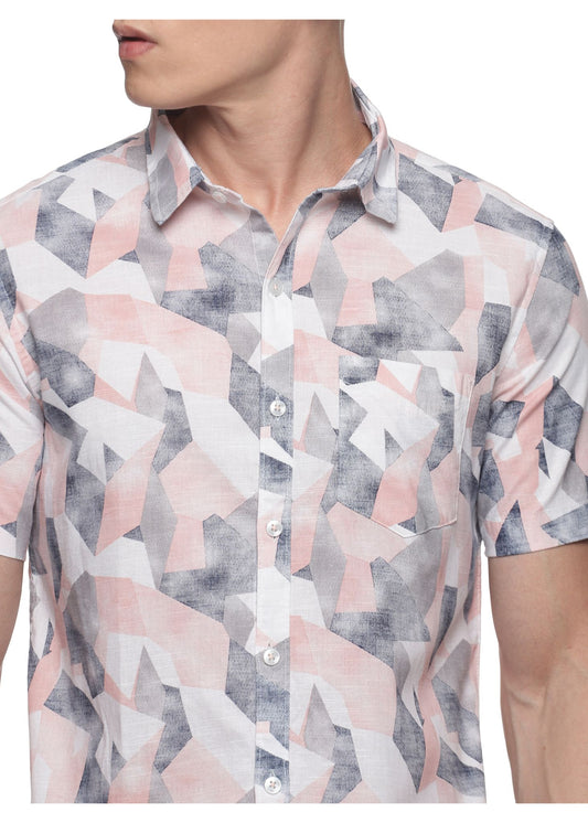 Pink Maze Printed Shirt - Tusok