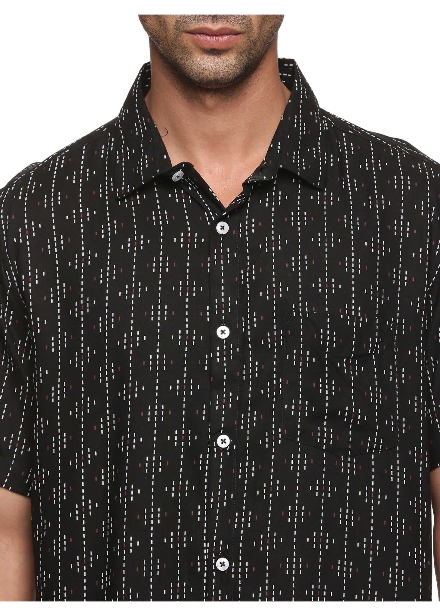 Signal Black Printed Shirt - Tusok