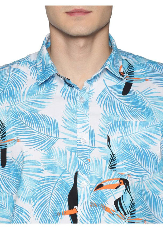 Azure Printed Shirt - Tusok