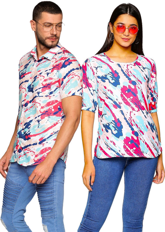 Cosmopolitan Couple Matching Shirt and Tops