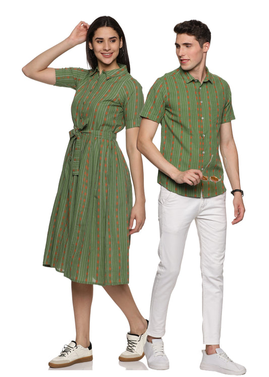 Kelly Couple Matching Shirt and Dress - Tusok