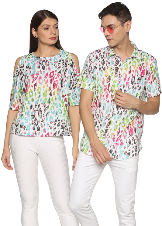 Kaleidoscope Couple Matching Dress - Tusok