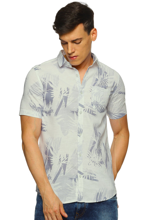 Grey Overcast Printed Shirt - Tusok