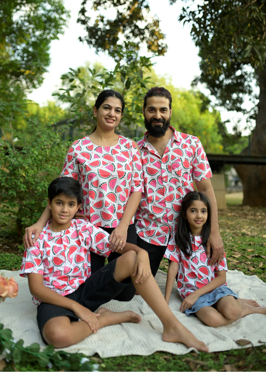 Pink Watermelon Family Matching Combo - Tusok