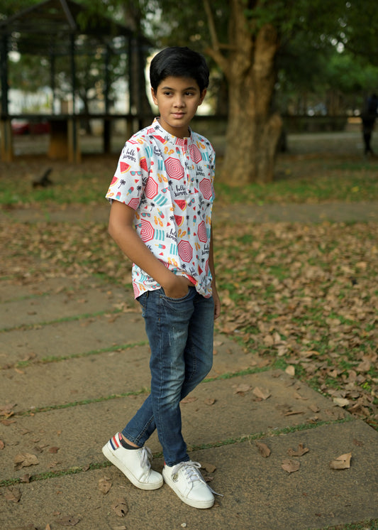 Hello Summer Kids Tshirt - Tusok