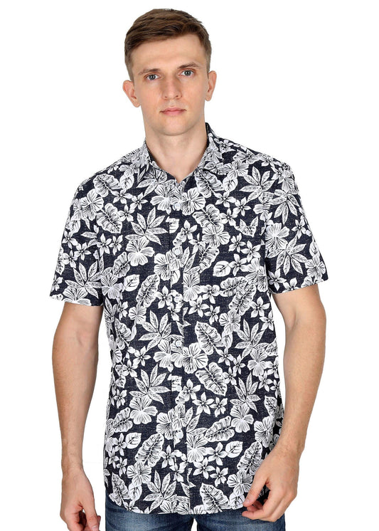 Tusok-black-magicVacation-Printed Shirtimage-Black Roop Floral (1)