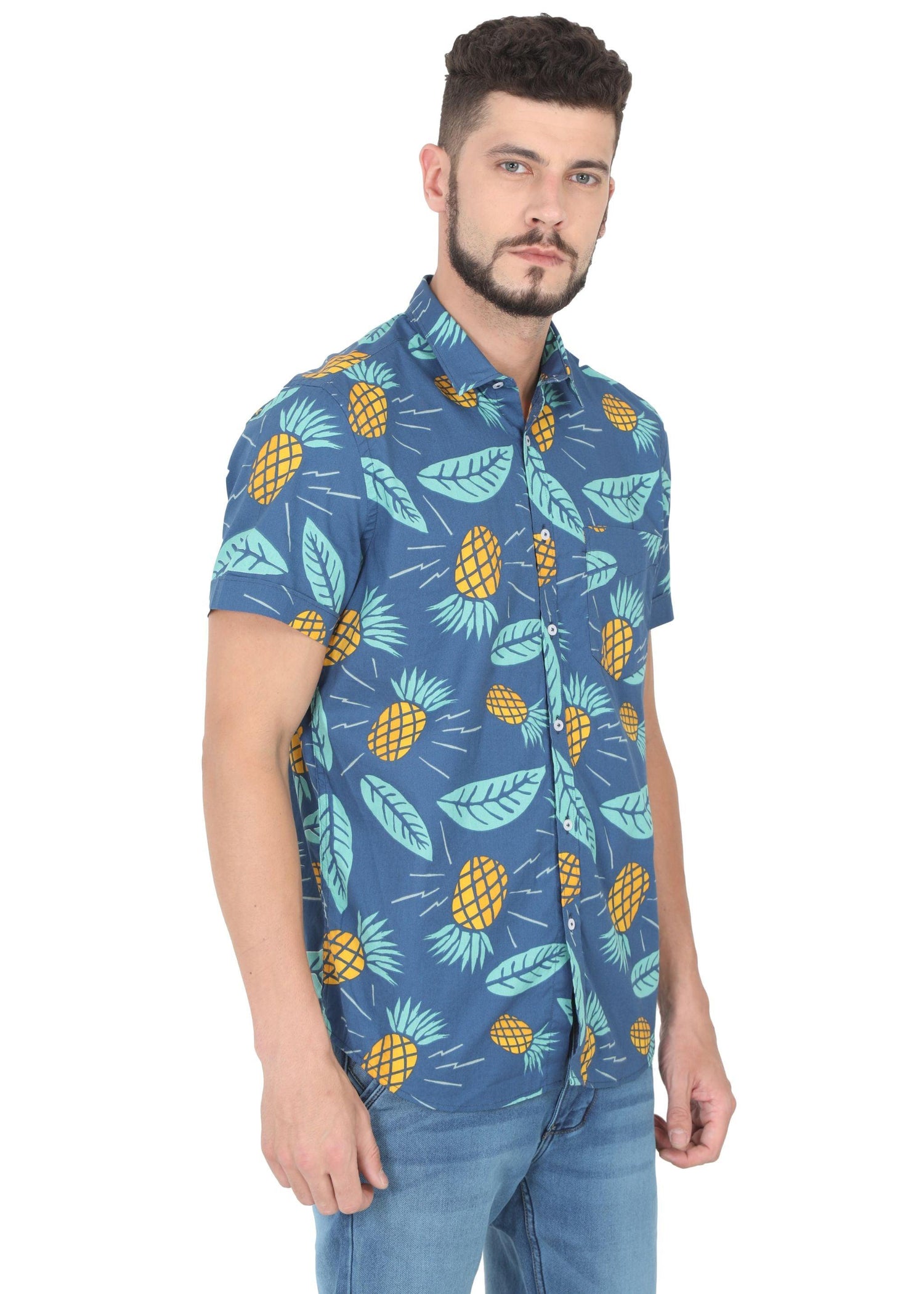 Tusok-blue-pineappleFeatured Shirt, Vacation-Printed Shirtimage-Blue Pineapple (3)