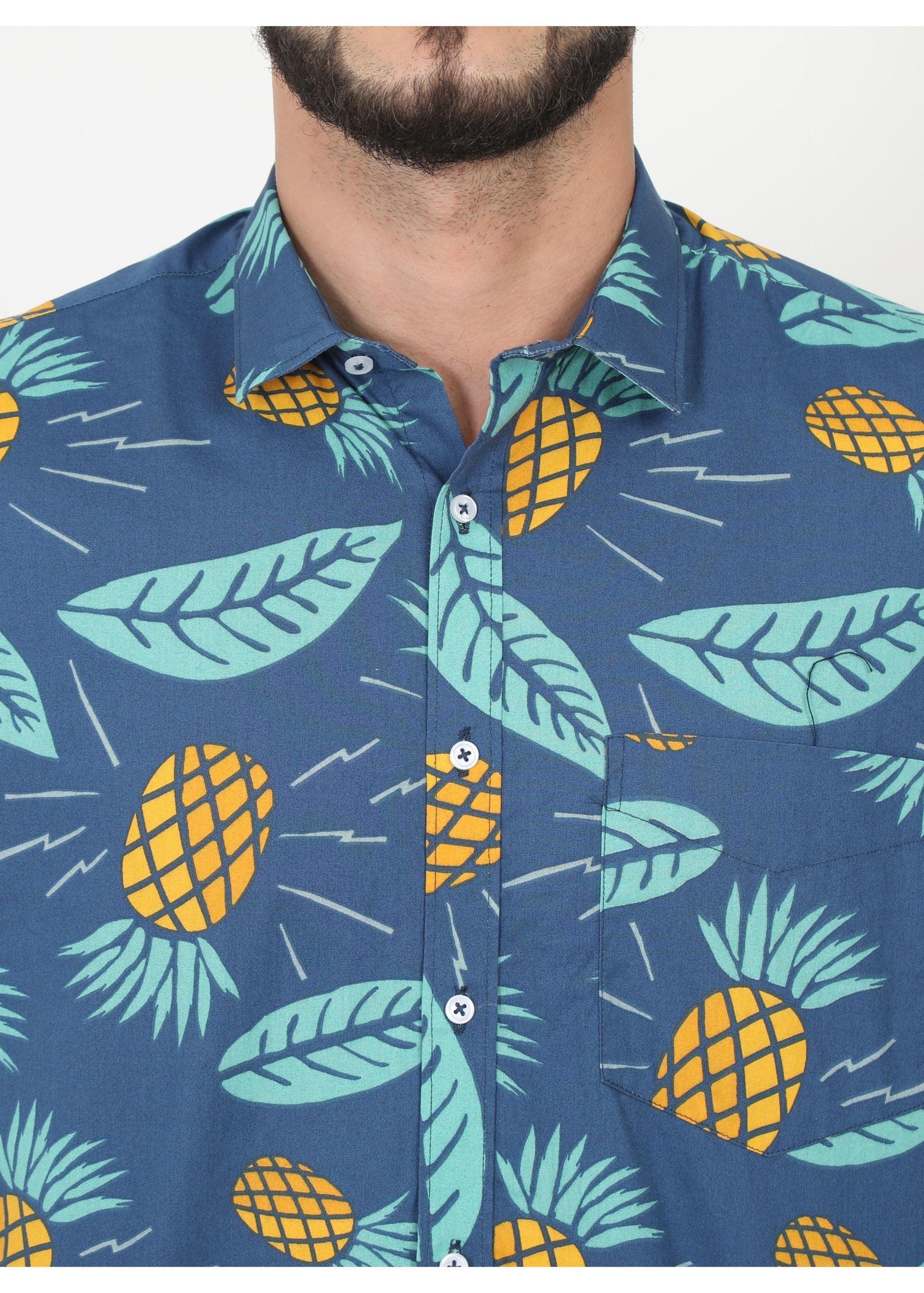 Tusok-blue-pineappleFeatured Shirt, Vacation-Printed Shirtimage-Blue Pineapple (5)
