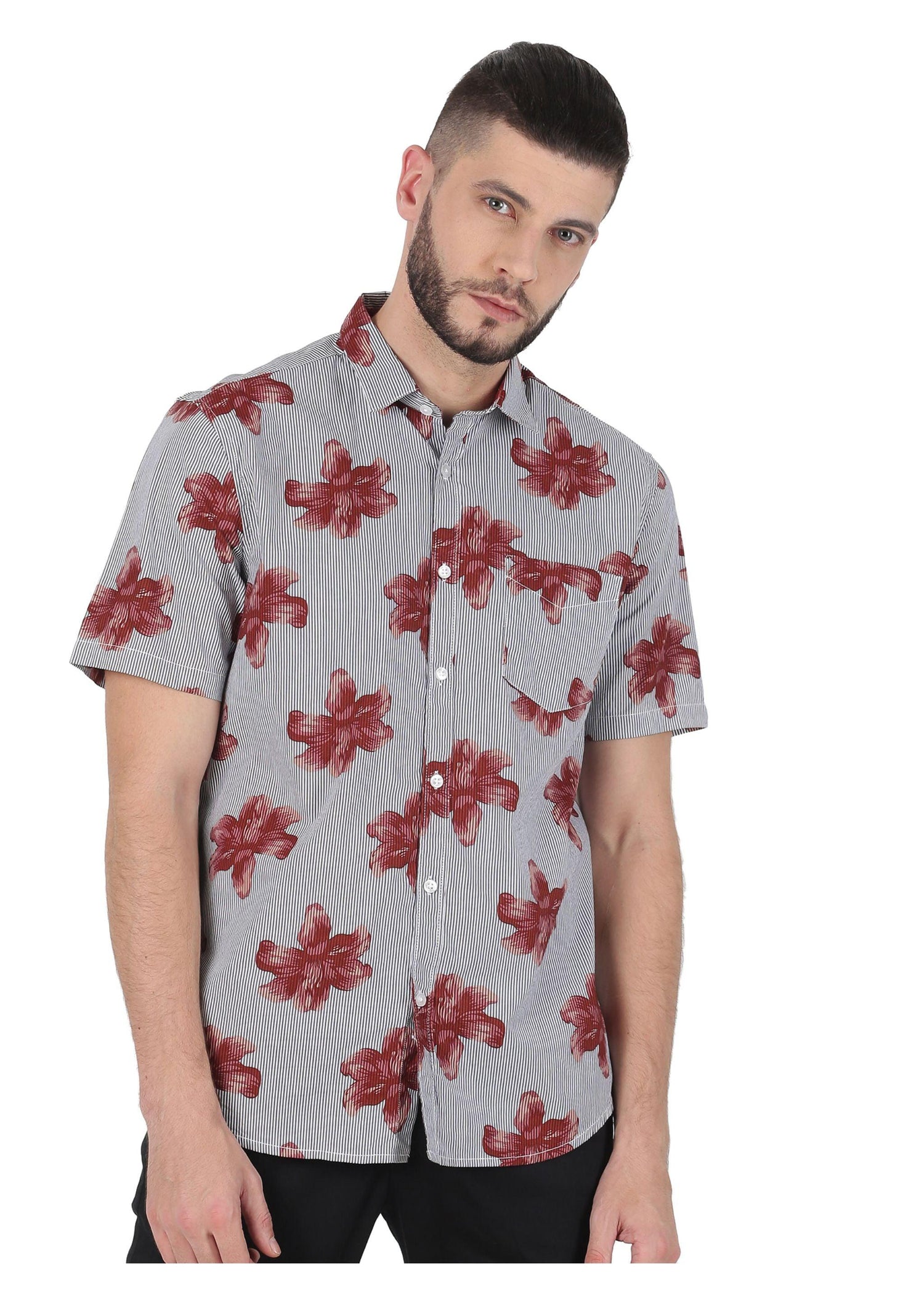 Tusok-brown-bloomFeatured Shirt, Vacation-Printed Shirtimage-Brown Bloom (6)