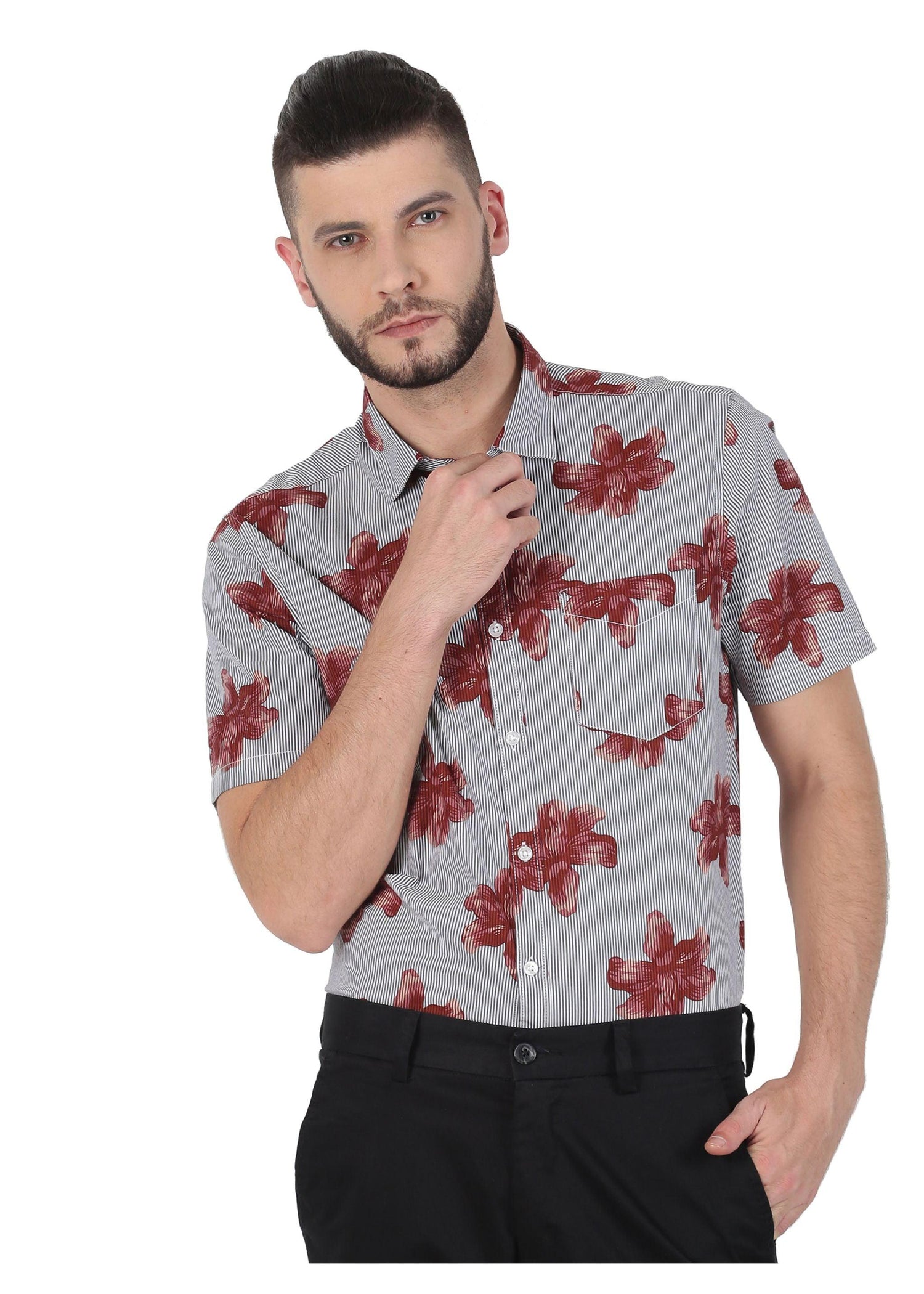 Tusok-brown-bloomFeatured Shirt, Vacation-Printed Shirtimage-Brown Bloom (7)