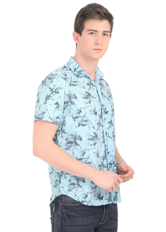 Tusok-fern-blueVacation-Printed Shirtimage-Prakash Blue (2)