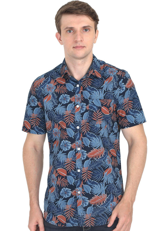 Tusok-grey-tropicalVacation-Printed Shirtimage-Black Grey (1)