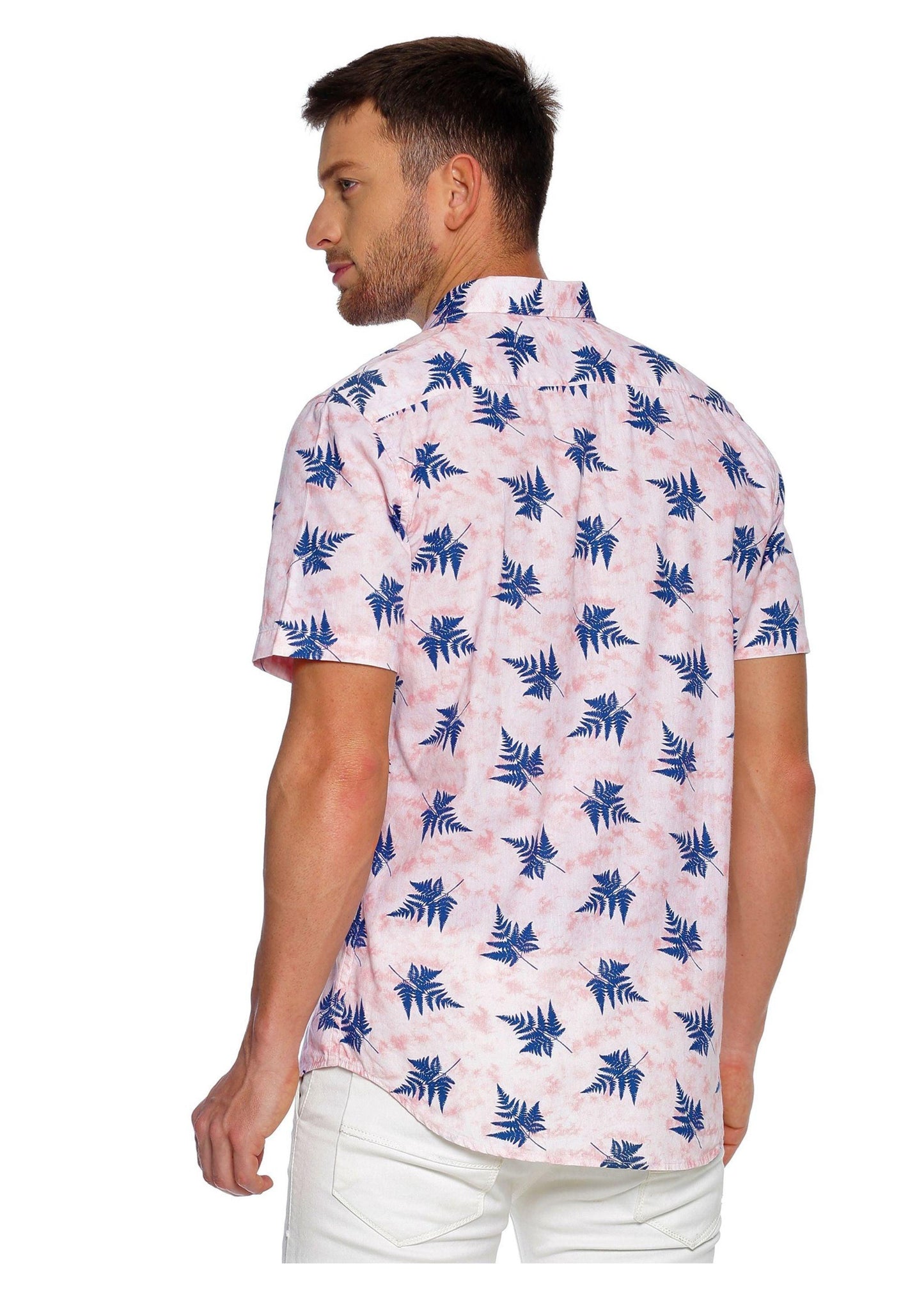 Tusok-leafy-pink-blueVacation-Printed Shirtimage-Pink Aloha (3)