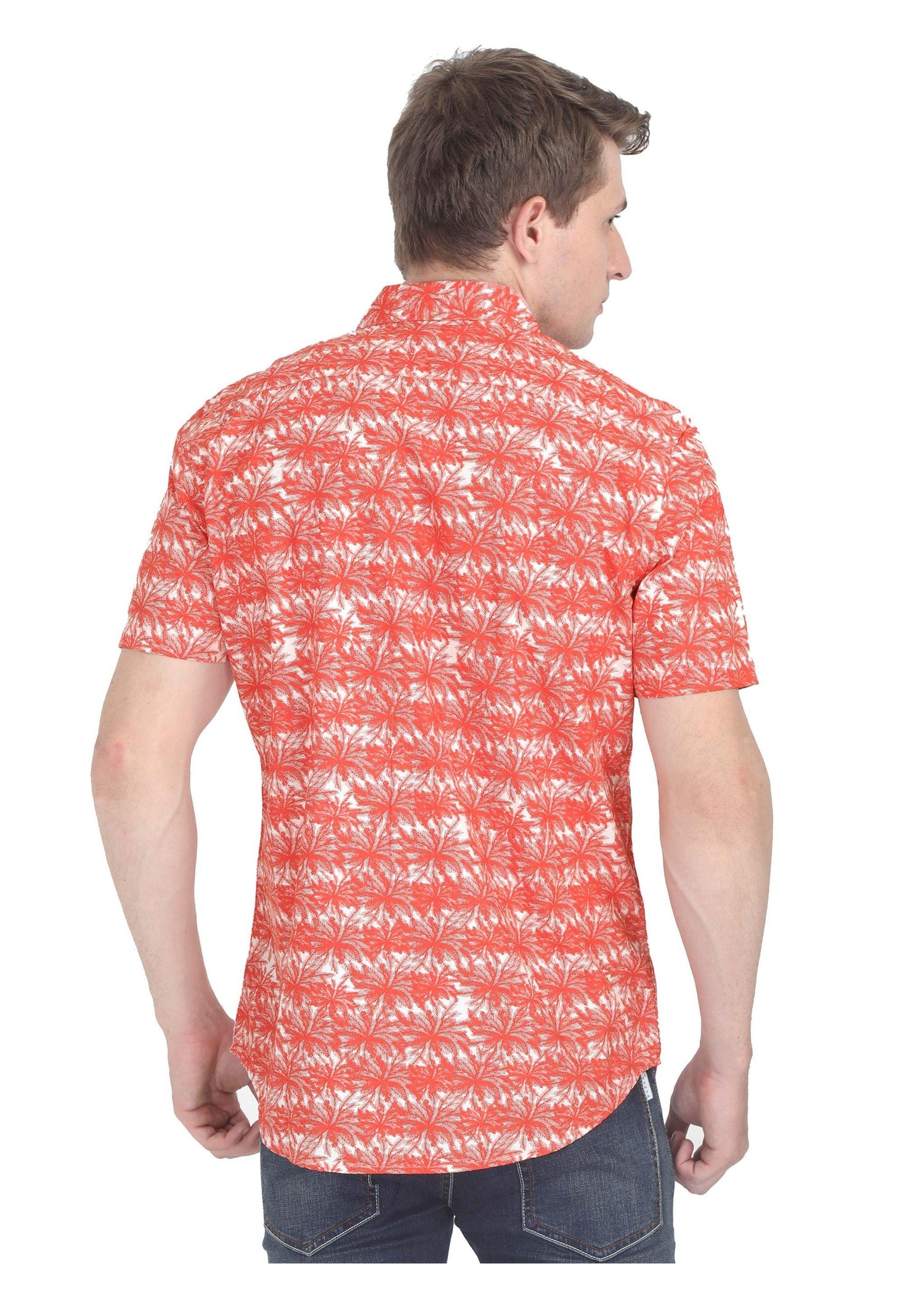 Tusok-orange-palmVacation-Printed Shirtimage-Orange Palm (5)
