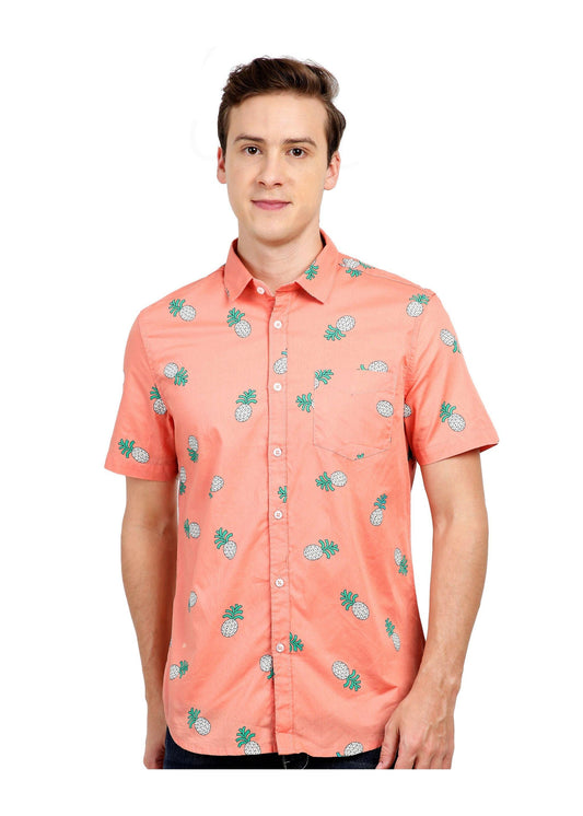 Tusok-pink-pineappleFeatured Shirt, Vacation-Printed Shirtimage-Peach Pineapple (1)