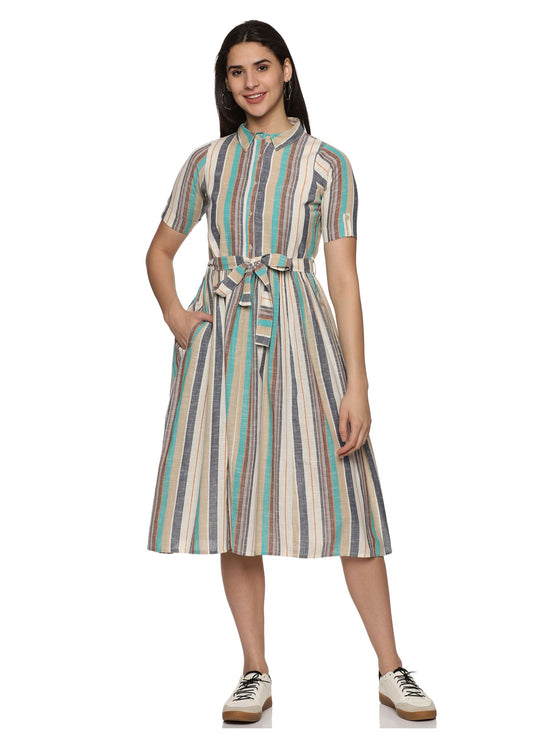 Wafer Cotton Women Dress - Tusok