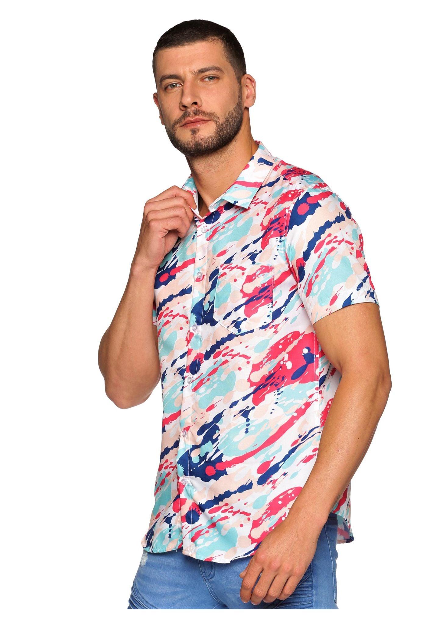 Tusok Men Floral Beach Tropical Shirts