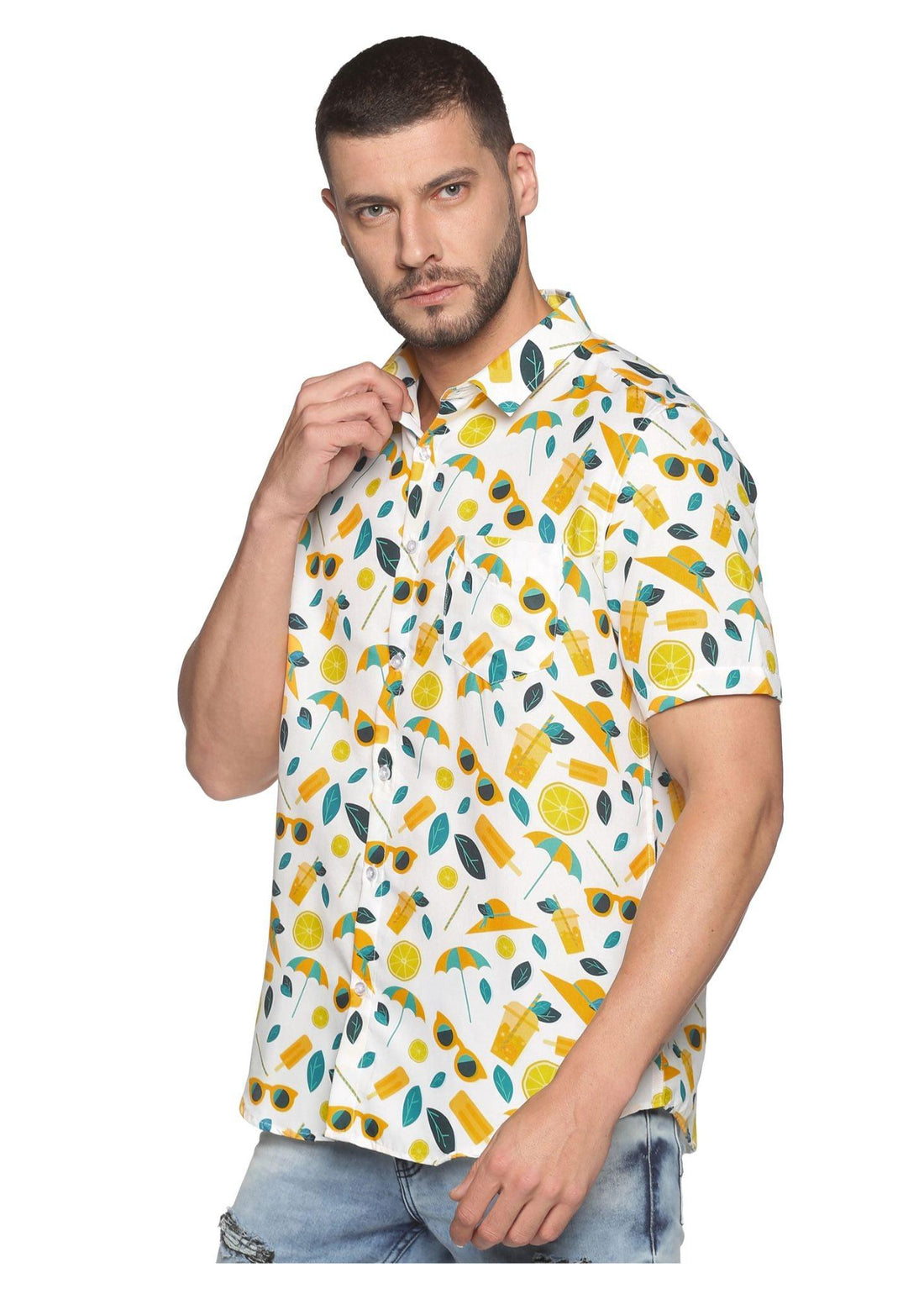 Tusok Men Floral Beach Tropical Shirts