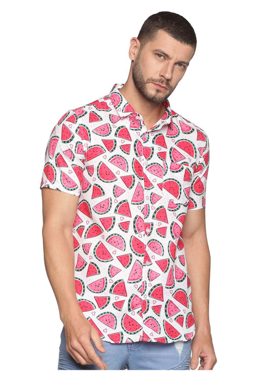 Pink Watermelon Men Shirt - Tusok